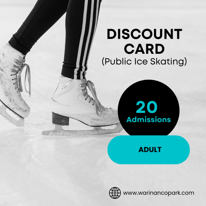 Adult - 20 Visit Discount Card (Public Ice Skating)