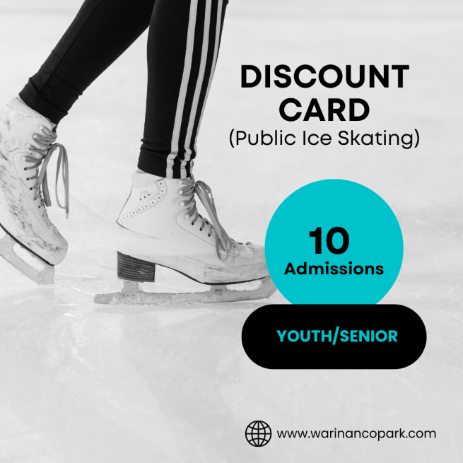 Youth/Senior - 10 Visit Discount Card (Public Ice Skating)