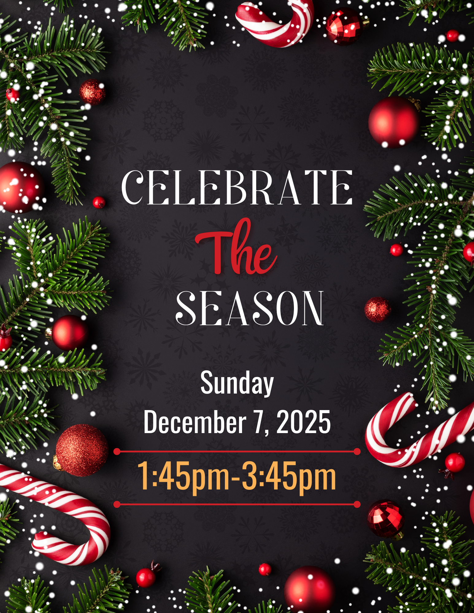 Celebrate the Season 2025 (1:45pm-3:45pm)